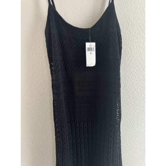 Ralph Lauren Women's Pointelle Knit Linen Blend Dress Black Size Medium NWT $225 - Picture 12 of 16